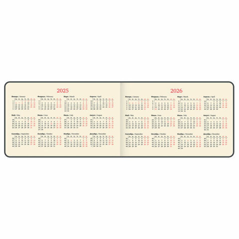 Еженедельник датированный 2025 МАЛЫЙ ФОРМАТ 95х155 мм А6, BRAUBERG "Unique", темно-коричневый, 115997