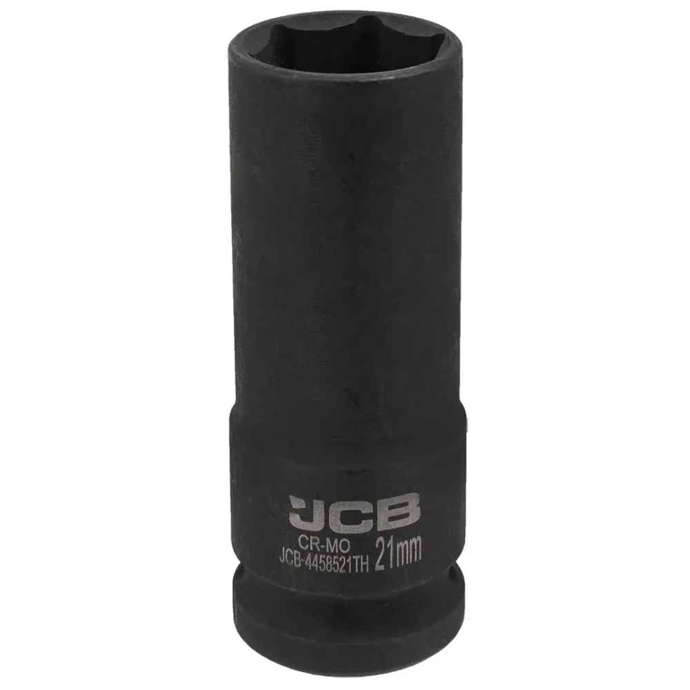 Головка ударная глубокая тонкостенная 1/2'', 21мм (6гр.) JCB JCB-4458521TH