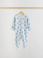 Комбинезон / Cлип для малышей Next E18-368, 3 шт., Белый, Бежевый, Голубой