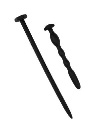 Набор уретральных массажеров Lola Games Bolt, черный силикон