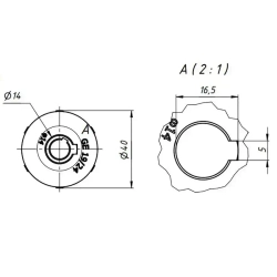 Муфта кулачковая соединительная GE-40-66-10*14