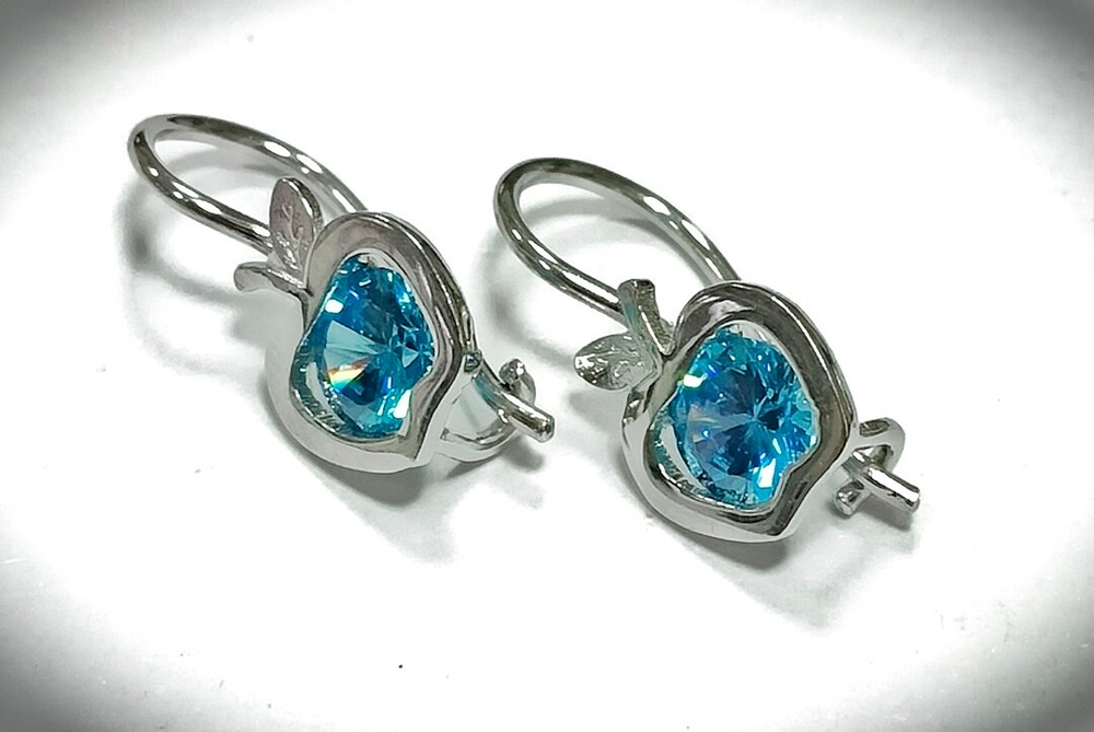 Серьги "Яблоко" от бренда "Эстерелла"