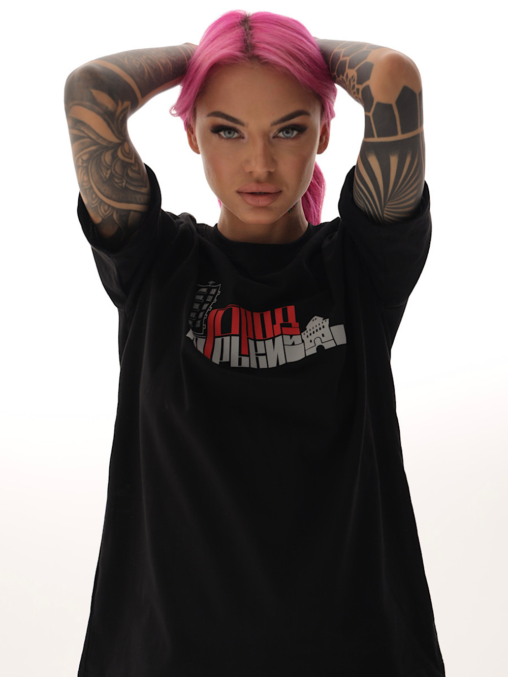 Футболка здания кремль Город Горький черная