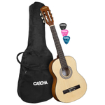 CASCHA HH 2354 Student Series Classical Guitar 1/2 Set (чехол и 3 медиатора в комплекте)