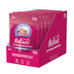 Лакомство для кошек и котят Molina хрустящие подушечки с начинкой из курицы и утки, ANTI-HAIRBALL, 60г