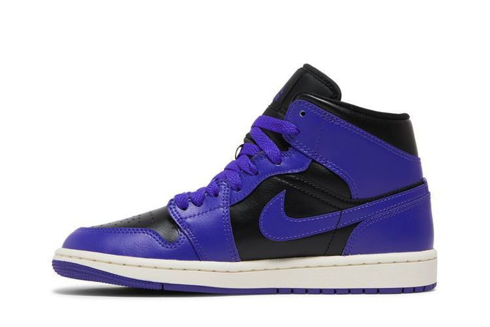 Кроссовки Jordan Air Jordan 1 Mid "Purple Black" (Женская размерная сетка)