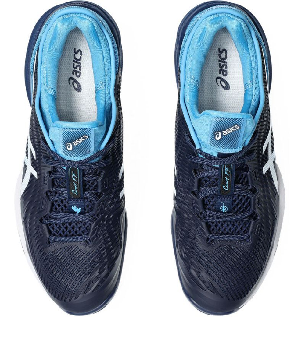 Мужские кроссовки теннисные Asics Court FF 3 Novak Clay - небесный