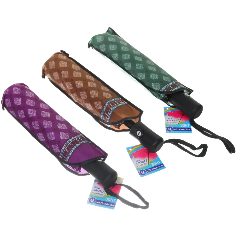 Зонт женский автомат «Ultramarine - Пронто», микс 6 цветов, 8 спиц, d-115см, длина в слож. виде 28см