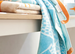 Полотенце 30х50 Blanc des Vosges Spike Turquoise