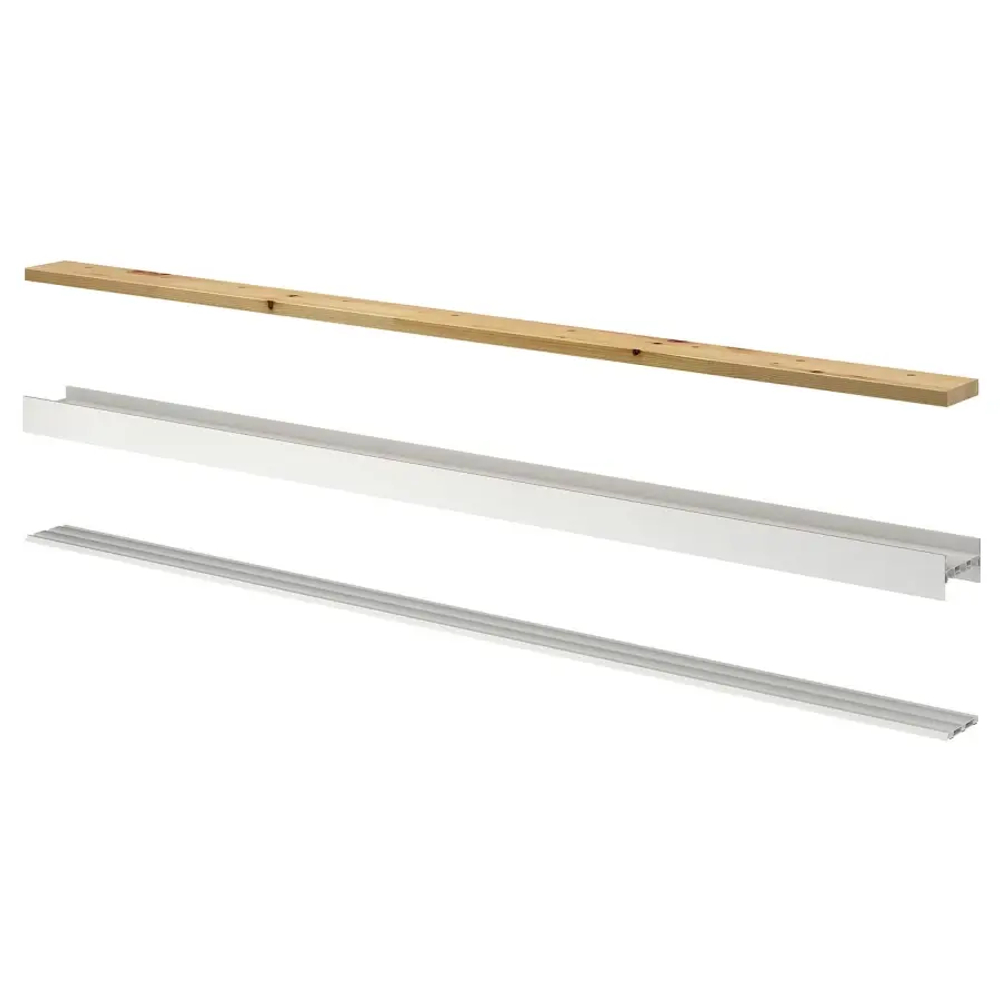 Рельс для раздвижных дверей - SKYTTA IKEA/ СКЮТТА ИКЕА, 12,2х200 см, белый