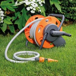 Катушка для шланга GF GF80005846 MINI CONCEPT PLUS механическая переносная в комплекте со шлангом 1/2 15м