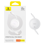 USB-C Кабель Baseus Free2Pull Mini Charging+Data 60W 1m - Moon White