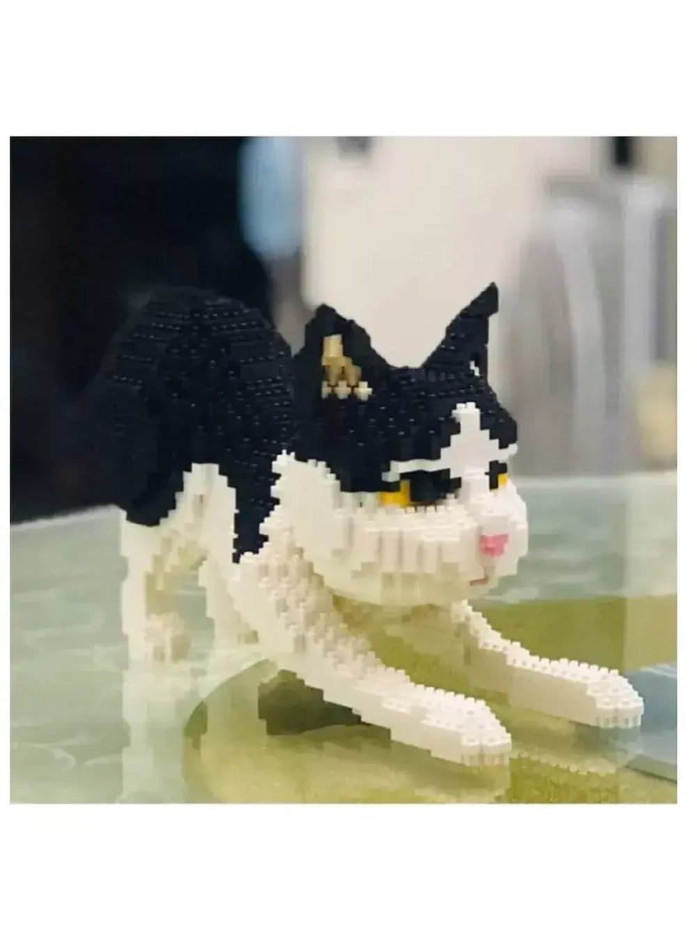 Конструктор мини блоки 3D Потягивание кошечки 1390 деталей