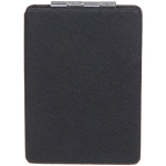 Зеркало косметическое двойное «ФРАТЕЛЛИ», прямоугольник, цвет черный, 9*6см (пакет с подвесом)