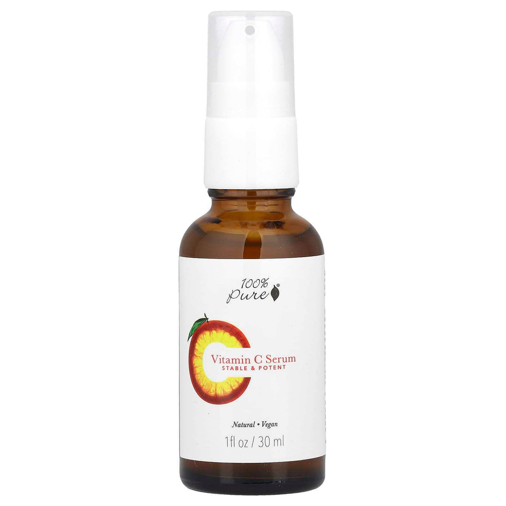 100% Pure, Сыворотка с витамином C, 30 мл (1 жидк. Унция)