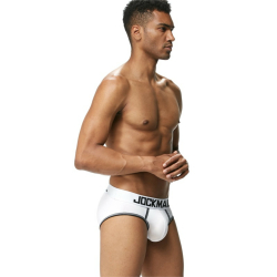 Мужские трусы брифы белые JOCKMAIL JM2041-1