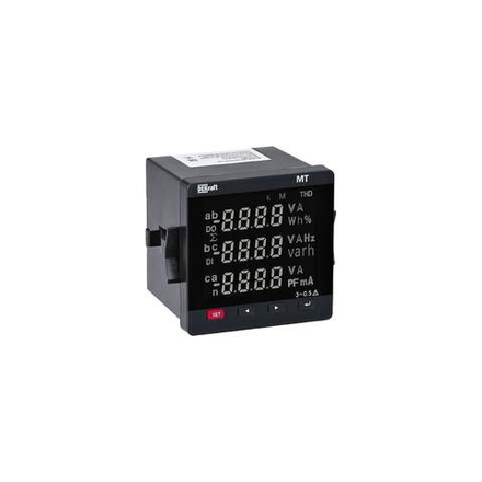 Цифровой мультитметр DEKraft 72x72мм трехфазный, вход 100В 5А, LCD-дисплей МТ-72D 51410DEK