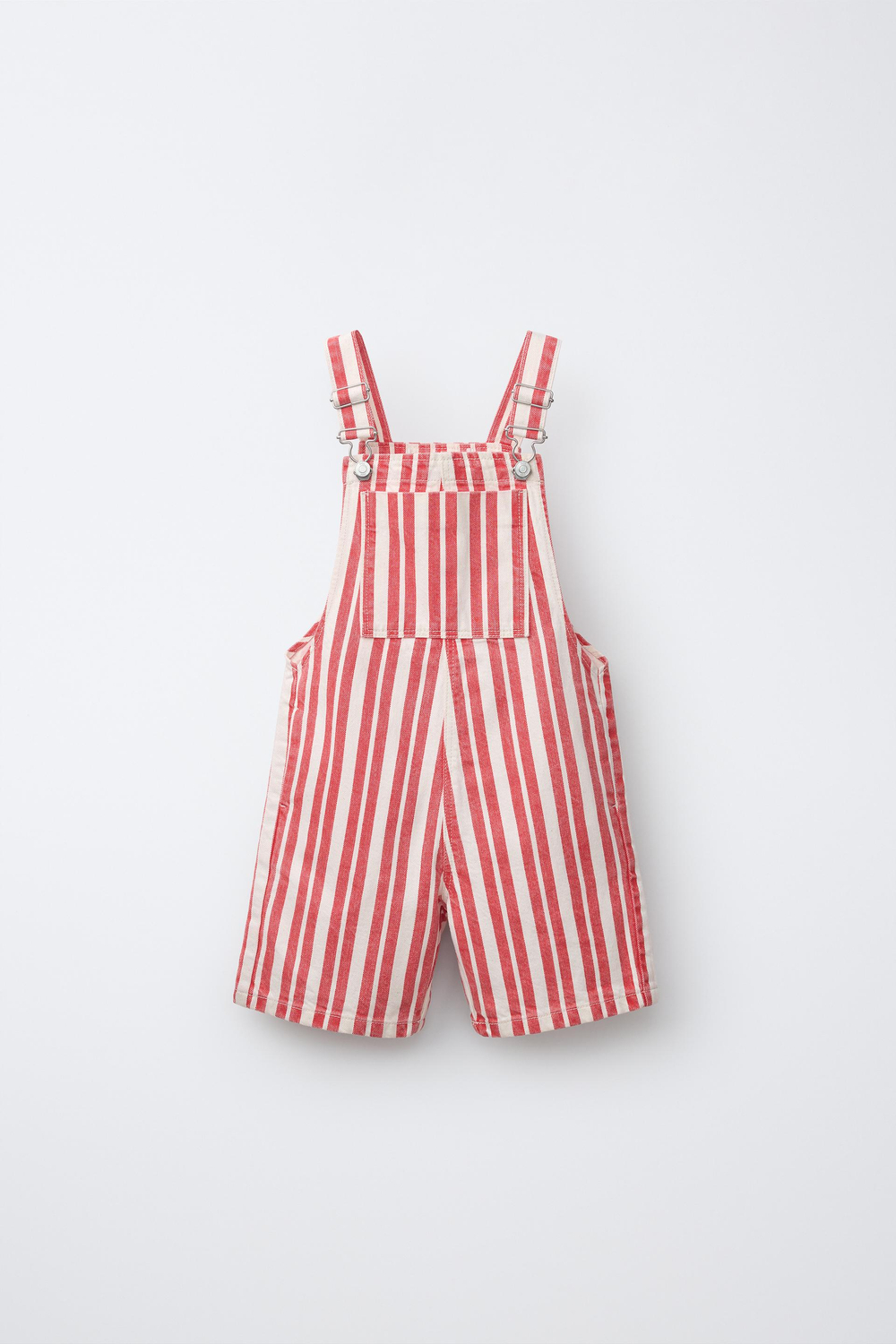 ZARA КОРОТКИЙ КОМБИНЕЗОН В ПОЛОСКУ SNOOPY PEANUTS™, КРАСНАЯ ПОЛОСКА