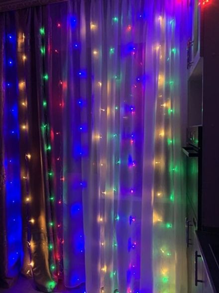 Гирлянда-штора 200LED 3м*2м, Мультиколор (1/1)