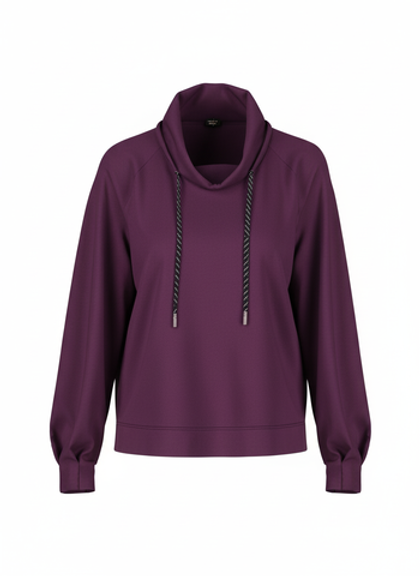 Marc Cain Свитшот с воротником на кулиске