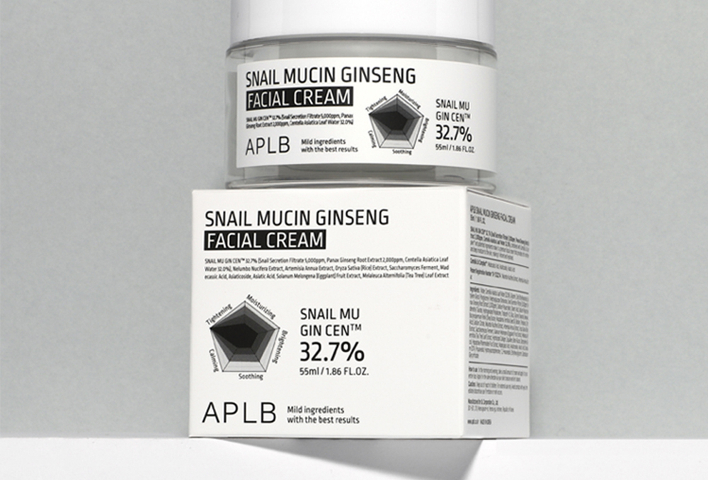 APLB Крем для лица с муцином улитки и женьшенем APLB Snail Mucin Gingseng Facial Cream