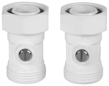 Узел прямой нижнего подключения раздельный Royal Thermo 3/4"x3/4" ЕК евроконус (набор белый)