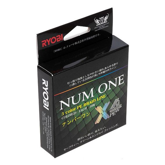 Шнур NUM ONE PE4X-100M 6.0#/0,405 Multi Colour Ryobi