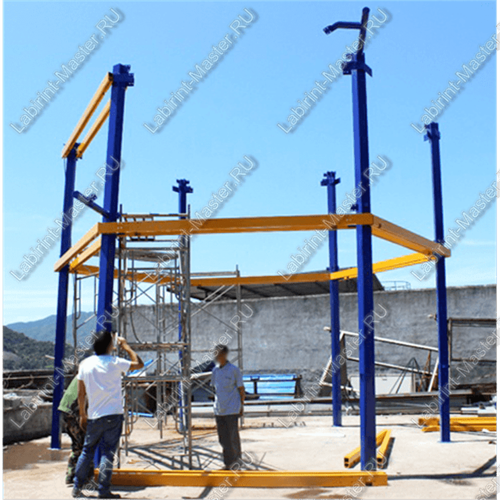 Детский веревочный парк для торгового центра "Паутина"