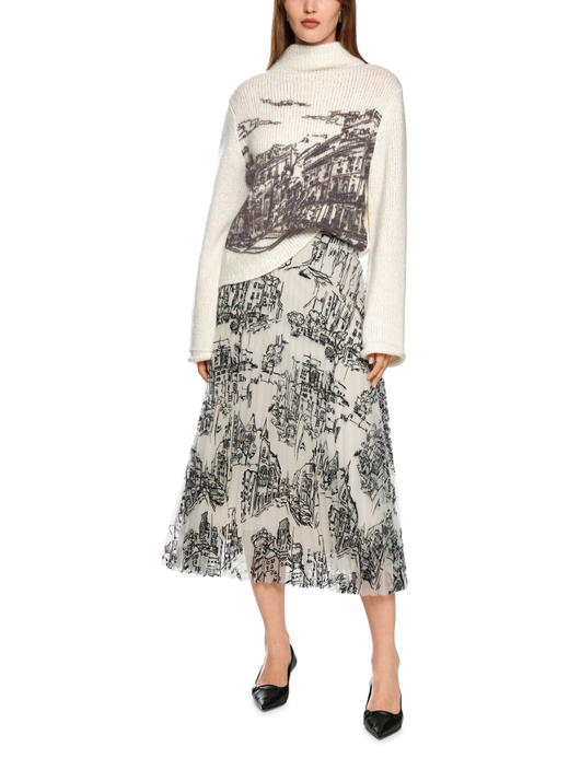 Свитер из вискозы и шерсти (Knitted in Germany)