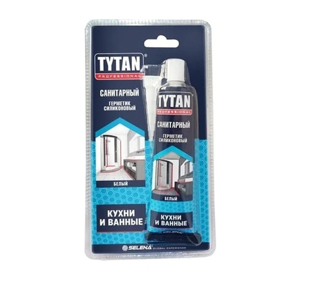 Санитарный силиконовый герметик Tytan Professional белый 85мл