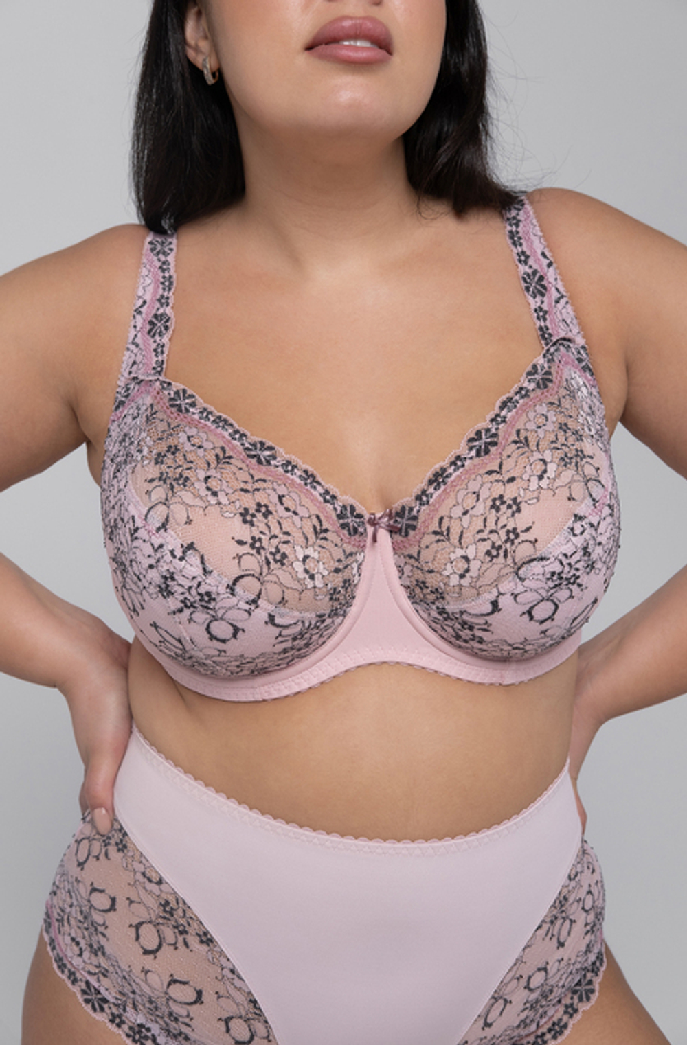 1109/B бюстгальтер "Лотос с графитом"