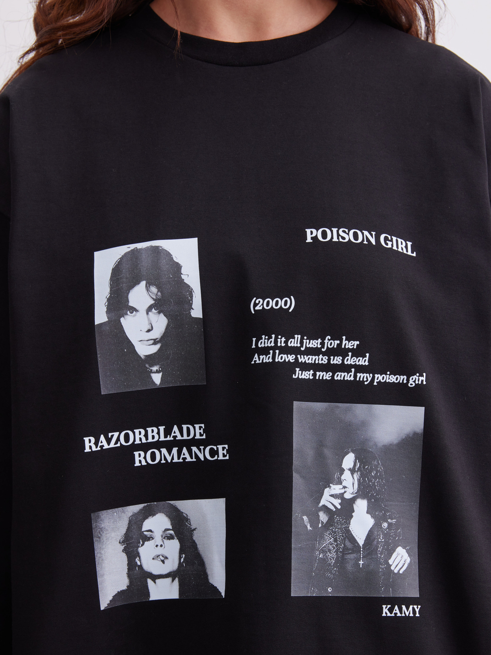 Лонгслив Poison girl, черный