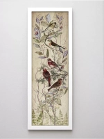 Комплект из двух картин на бумаге 18*50 см