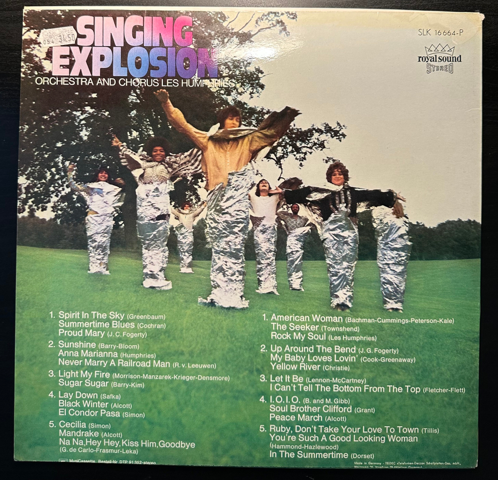Orchestra And Chorus Les Humphries - Singing Explosion (Германия 1970г.)