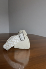 Сумка женская кросс-боди экокожа бежевая QOZA