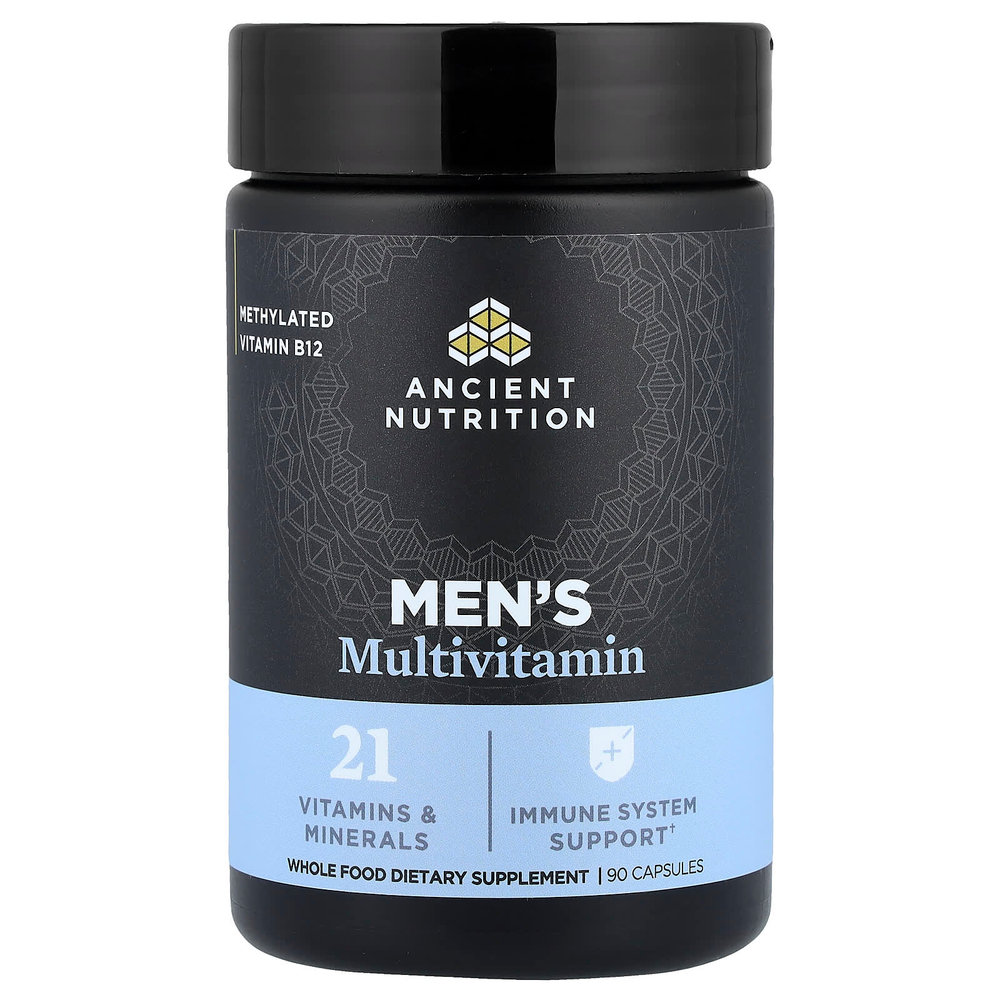 Ancient Nutrition, мультивитамины для мужчин, 90 капсул