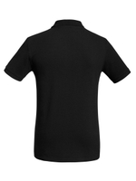 Рубашка поло медицинская мужская Доктор стиль Inspire на пуговицах, черная, размер XXL