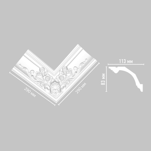 Внутренний угол для карниза потолочного DP 353 R