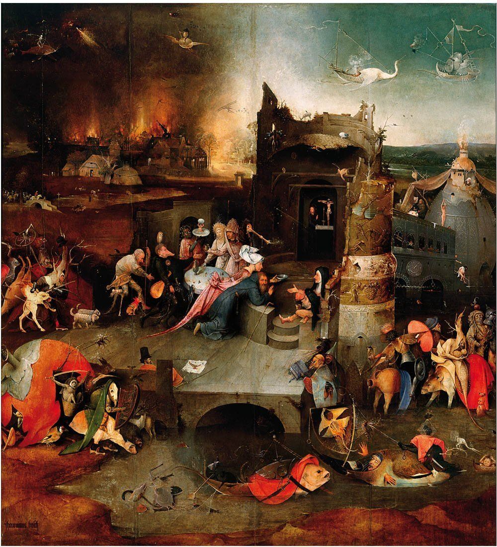 pr-JB03 Фрагмент триптиха «Искушение святого Антония» И.Босх (Museum.Parastone)