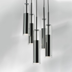 756057 Люстра CILINO 5х40W GU10 ЧЕРНЫЙ