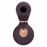 Фиолетовый вакуум-волновой клиторальный стимулятор с вибрацией Irresistible Invincible Purple IRR003PUR