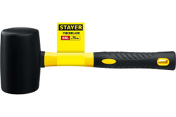 Чёрная резиновая киянка STAYER 450 г 2054-65