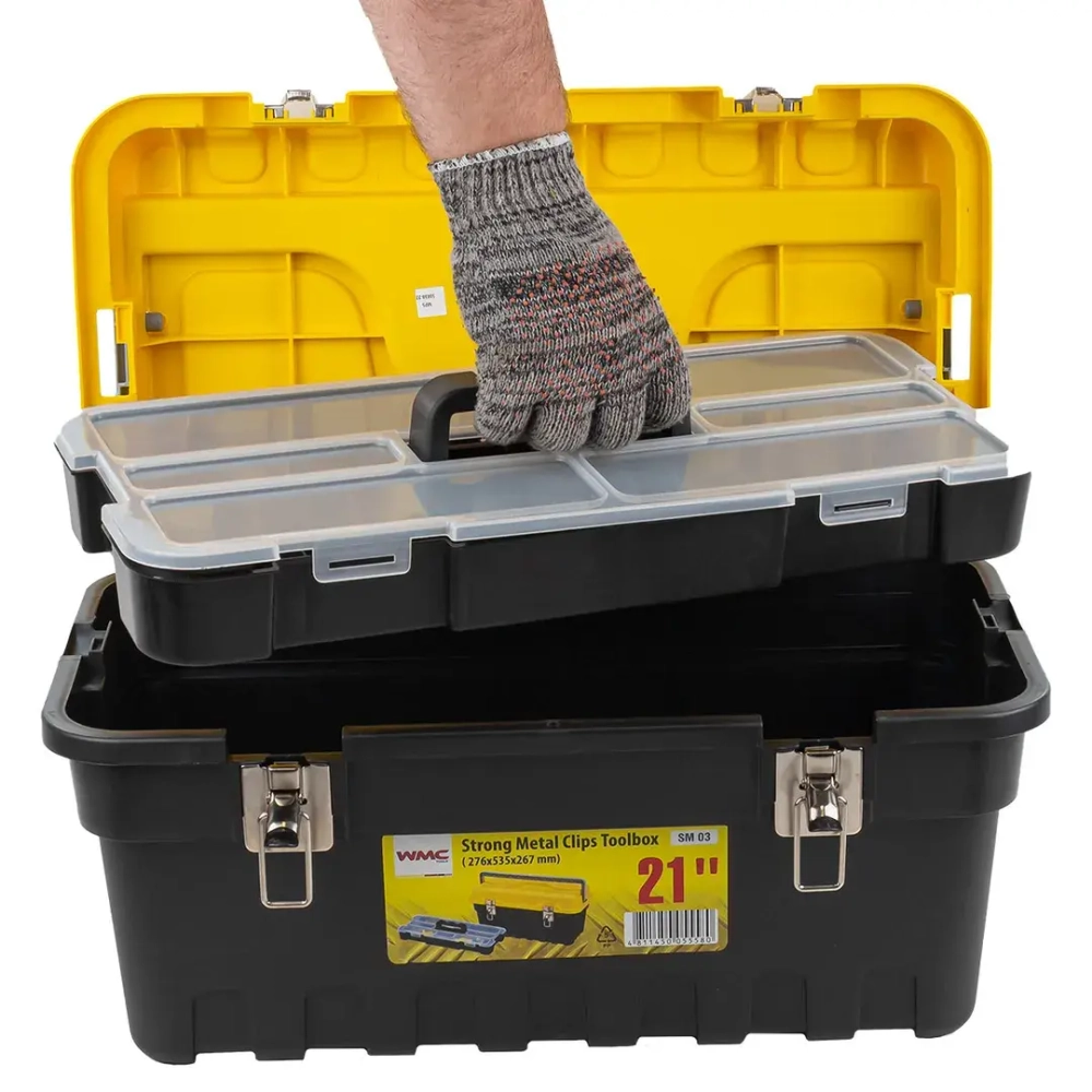 Ящик пластмассовый 21'', 276x535x267мм WMC TOOLS WMC-SM 03