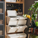 Стеллаж Ивар из сосны, 10 полок, 179х134х30 см, напольный стеллаж Икеа для хранения