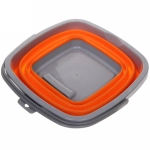 Ведро складное квадратное 10л 29х25см оранжевое