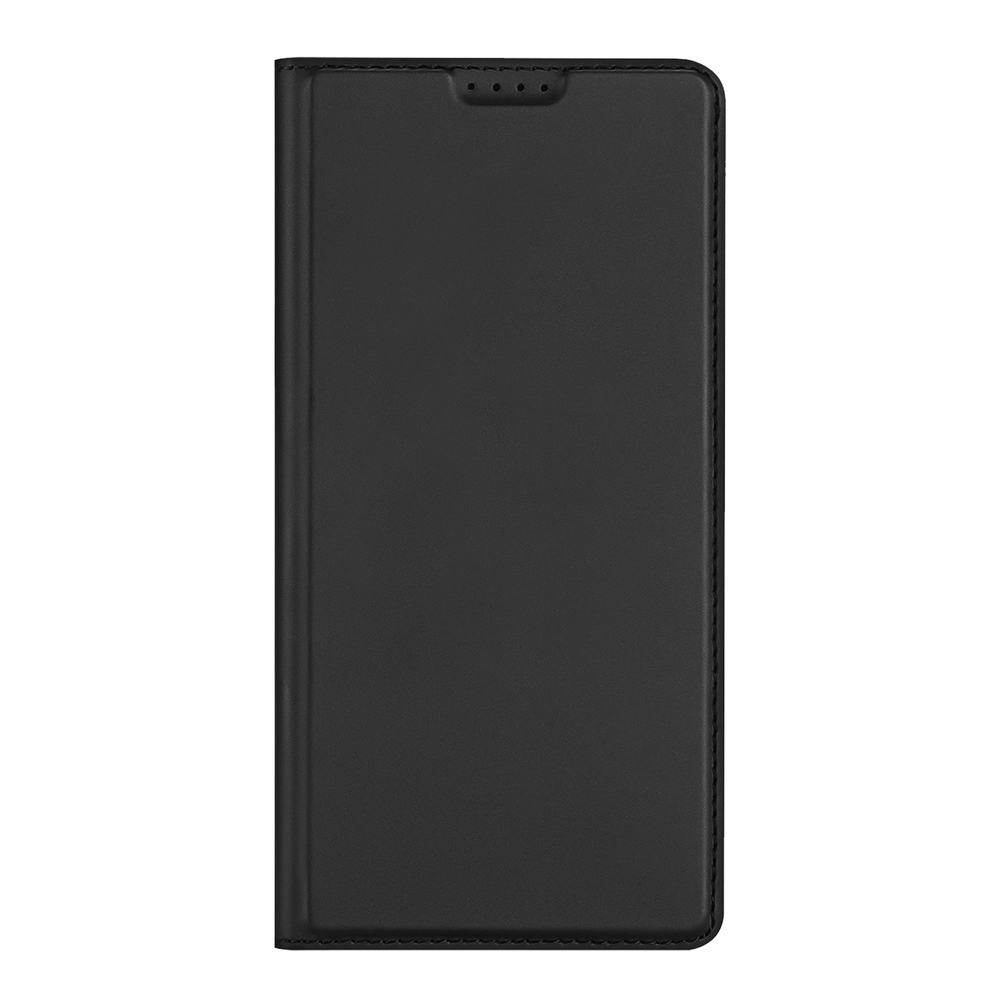 Чехол книжка из кожи черного цвета для Sony Xperia 1 VIII (1-8), серия Skin Pro Series от Dux Ducis