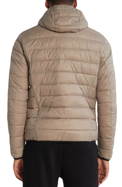 Мужская теннисная куртка BOSS Water-Repellent Puffer Jacket With Branded Trims - Бежевый