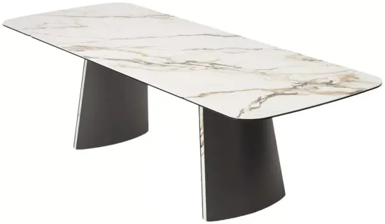 Стол VALDEMAR 180 KL-188 итальянская керамика, стекло/ каркас темно-серый/Kl-188