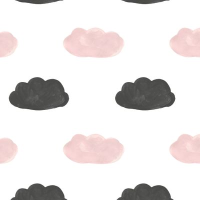 Облака розовые и черные
