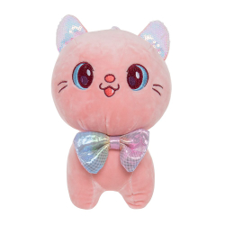 Мягкая игрушка Кошка из велюра подарок для девочки мальчика